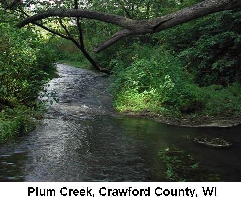 Kickapoo River, Reads and Tainter Creeks,Lower Kickapoo River Watershed (LW02)