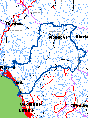 Impaired Water in Lower Buffalo River Watershed