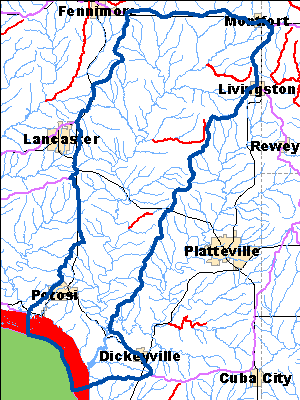 Impaired Water in Platte River Watershed