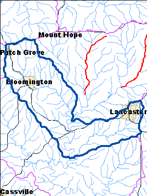 Impaired Water in Middle Grant River Watershed