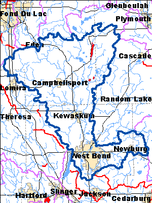 Impaired Water in East and West Branches Milwaukee River Watershed
