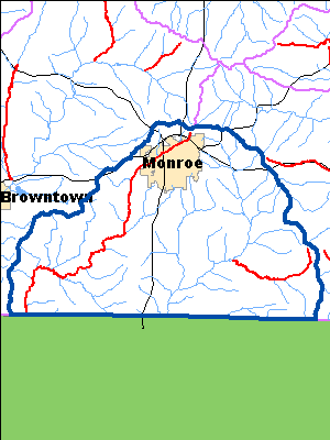 Impaired Water in Honey and Richland Creeks Watershed