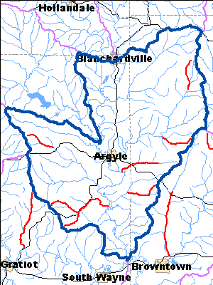 Impaired Water in Lower East Branch Pecatonica Rivers Watershed