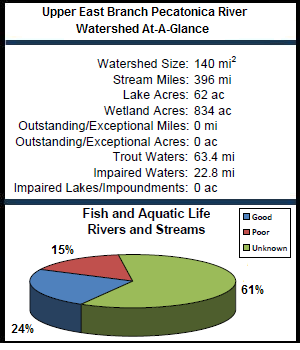Upper East Branch Pecatonica River Watershed At-a-Glance