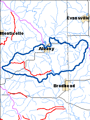 Impaired Water in Lower Middle Sugar River Watershed