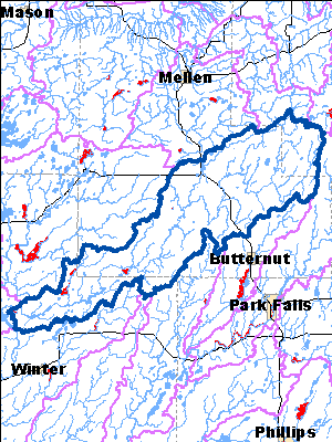 Impaired Water in East Fork Chippewa River Watershed