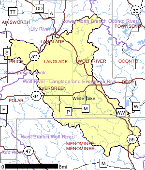 Wolf River - Langlade and Evergreen Rive Watershed