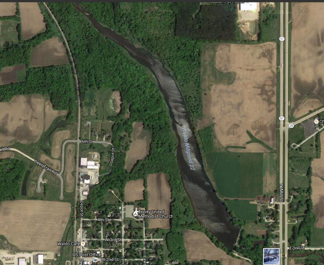 Waldo Mill Pond, Onion River Watershed (SH04)