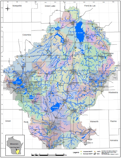 Rock River Basin TMDL Map