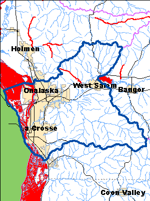 Impaired Water in Lower La Crosse River Watershed