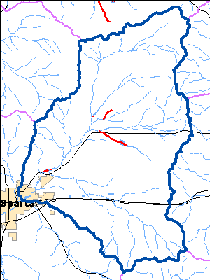 Impaired Water in Upper La Crosse River Watershed