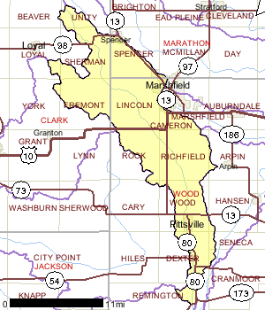 Upper Yellow (Wood Co.) River Watershed