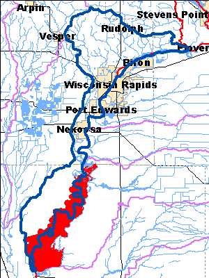 Impaired Water in Wisconsin Rapids Watershed