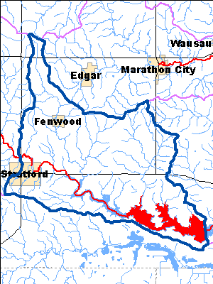 Impaired Water in Lower Big Eau Pleine River Watershed