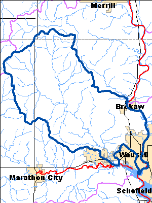 Impaired Water in Little Rib River Watershed