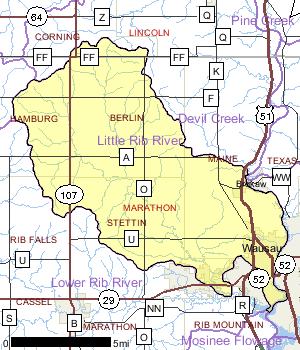 Little Rib River Watershed