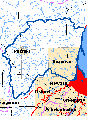 Impaired Water in Suamico and Little Suamico Rivers Watershed