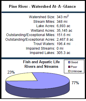 Pine River Watershed At-a-Glance