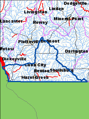 Impaired Water in Galena River Watershed