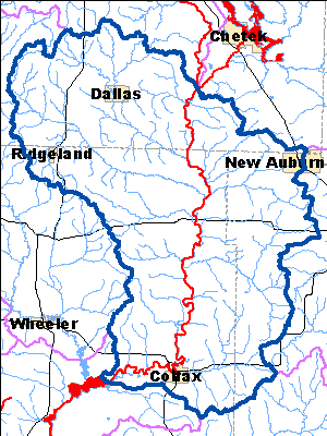 Impaired Water in Pine Creek and Red Cedar River Watershed