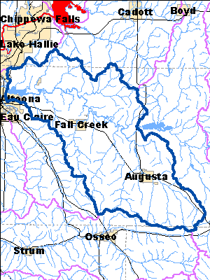 Impaired Water in Lower Eau Claire River Watershed