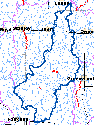 Impaired Water in South Fork Eau Claire River Watershed