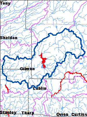 Impaired Water in Upper Yellow (Taylor Co.) River Watershed