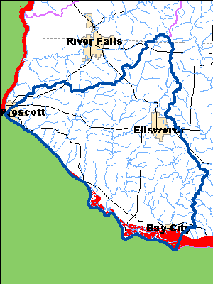 Impaired Water in Trimbelle River and Isabelle Creek Watershed