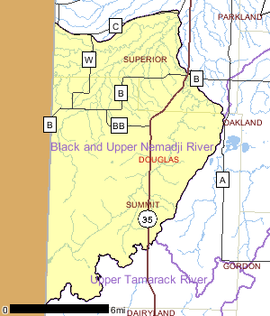 Black and Upper Nemadji River Watershed