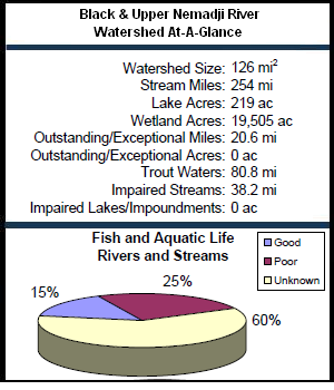 Black and Upper Nemadji River Watershed At-a-Glance
