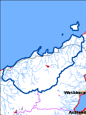 Impaired Water in Bayfield Peninsula Northwest Watershed
