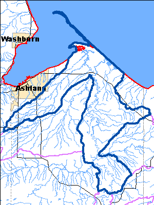 Impaired Water in Lower Bad River Watershed