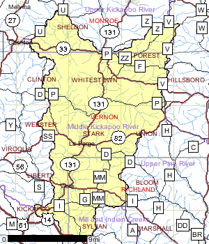 Middle Kickapoo River Watershed