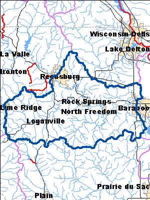 Impaired Water in Narrows Creek and Baraboo River Watershed