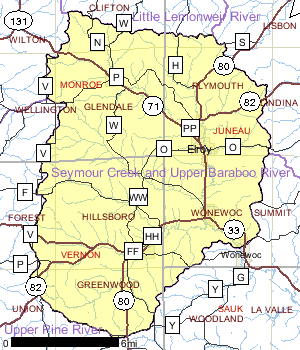 Seymour Creek and Upper Baraboo River Watershed