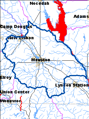 Impaired Water in Lower Lemonweir River Watershed