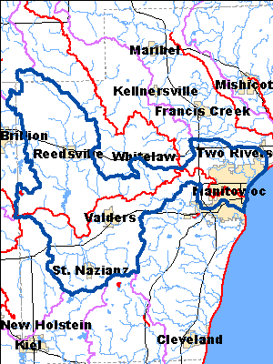 Impaired Water in Lower Manitowoc River Watershed