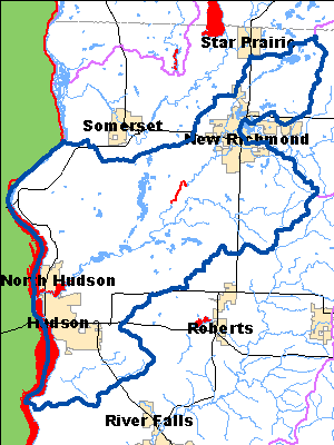 Impaired Water in Lower Willow River Watershed