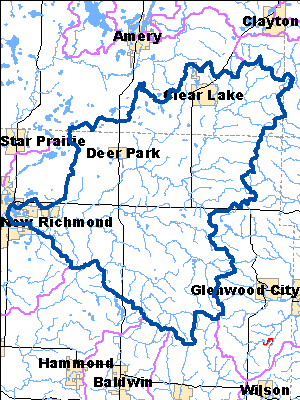 Impaired Water in Upper Willow River Watershed