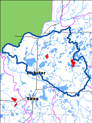 Impaired Water in Lower Yellow (Burnett Co.) River Watershed