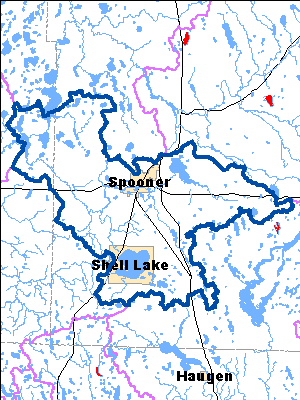 Impaired Water in Shell Lake and Upper Yellow River Watershed