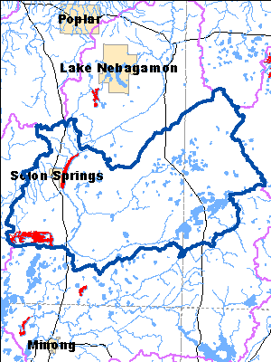 Impaired Water in Upper St. Croix and Eau Claire Rivers Watershed