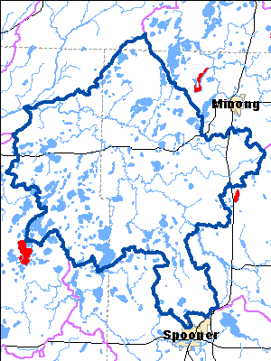 Impaired Water in Lower Namekagon River Watershed