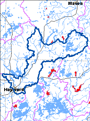 Impaired Water in Upper Namekagon River Watershed