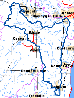 Impaired Water in Onion River Watershed