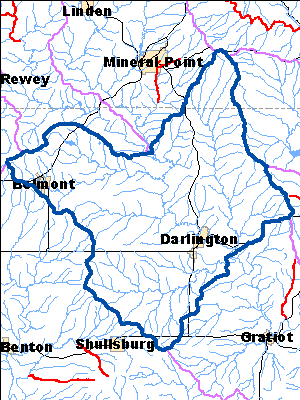 Impaired Water in Middle Pecatonica River Watershed
