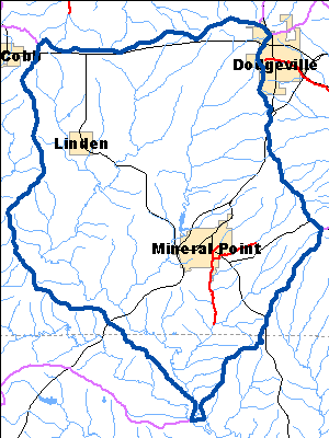 Impaired Water in Mineral Point and Sudan Branches Watershed