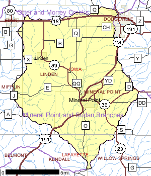 Mineral Point and Sudan Branches Watershed