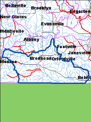 Impaired Water in Lower Sugar River Watershed