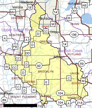 Allen Creek and Middle Sugar River Watershed